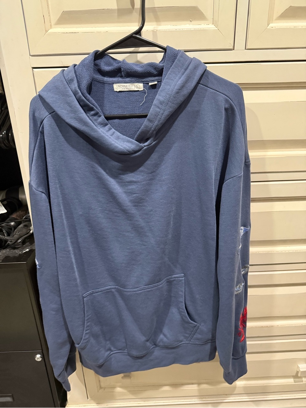 Women’s Blue Pullover Hoodie Sweater